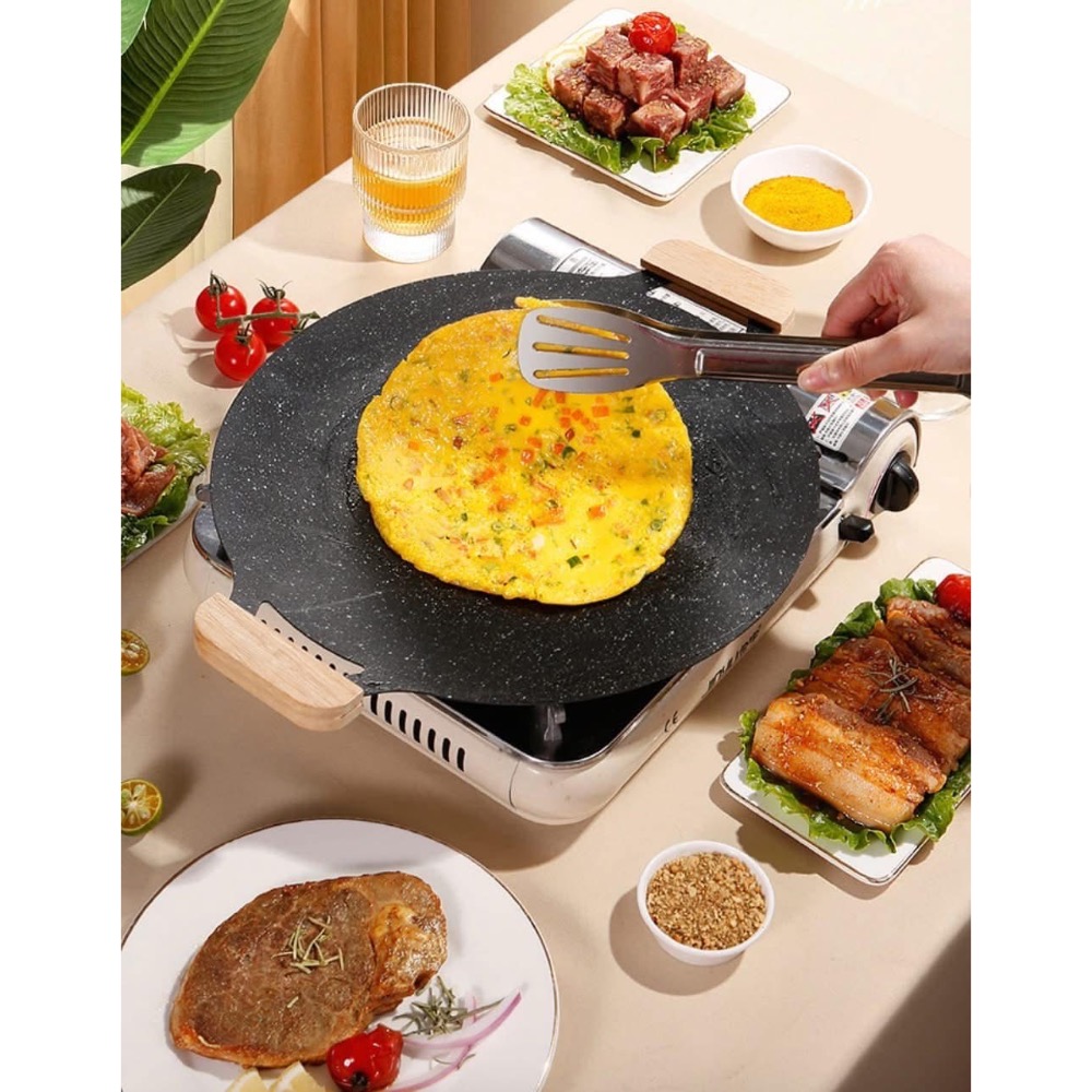 【中秋韓式不沾鍋麥飯石燒肉煎盤烤盤】-細節圖4