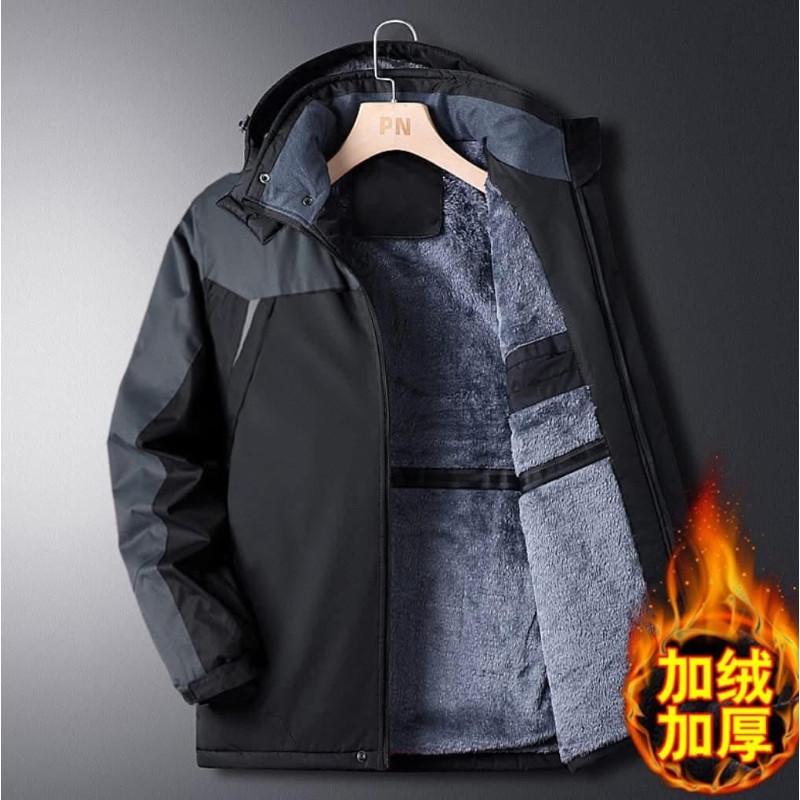 清倉防風防水”加厚絨“風衣外套衝鋒衣-細節圖5