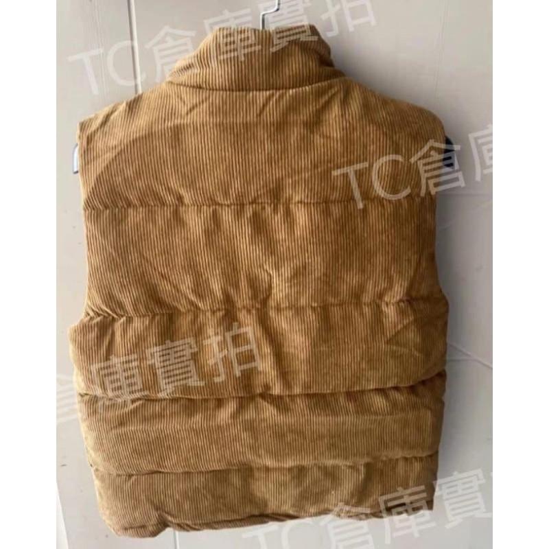 燈芯絨保暖發熱羽絨背心-細節圖8