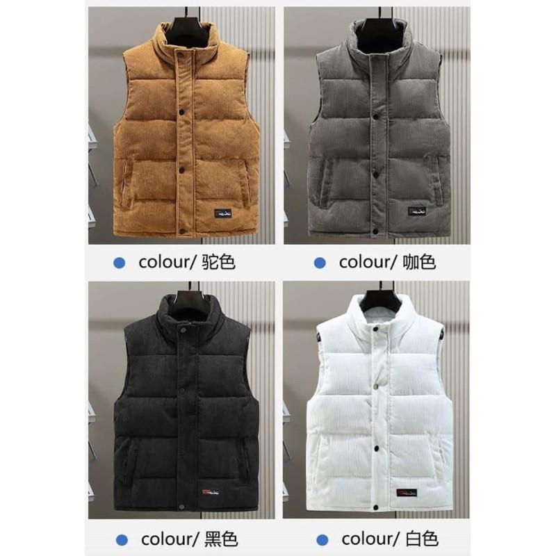 燈芯絨保暖發熱羽絨背心-細節圖9