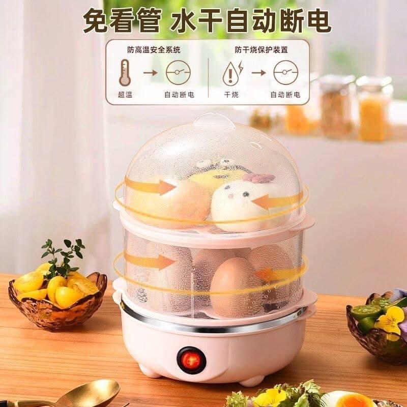 雙層多功能煮蛋器防乾燒蒸蛋器-細節圖3