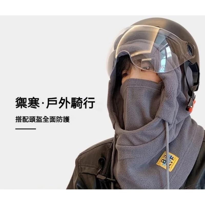 四合一雙面絨一體式口罩帽子圍脖頭罩-細節圖7