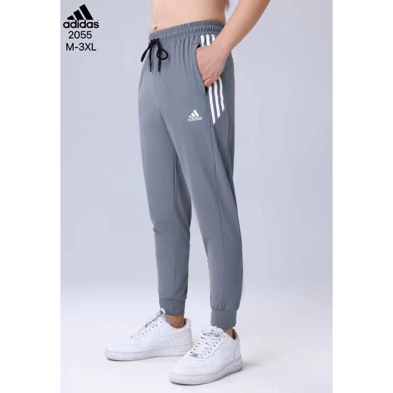 男女款三條槓縮口運動長褲-細節圖3