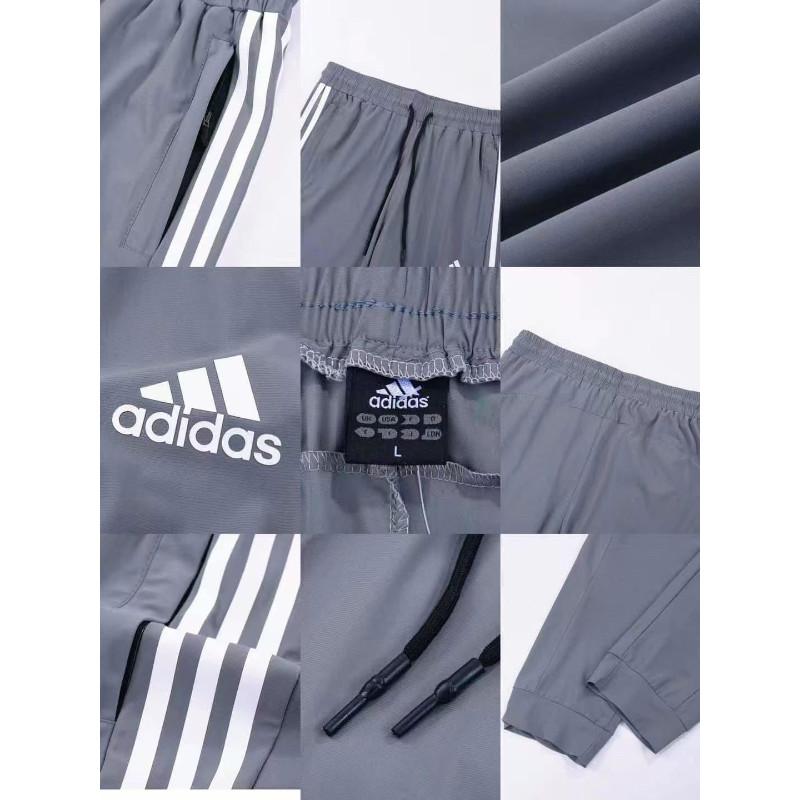 男女款三條槓縮口運動長褲-細節圖6