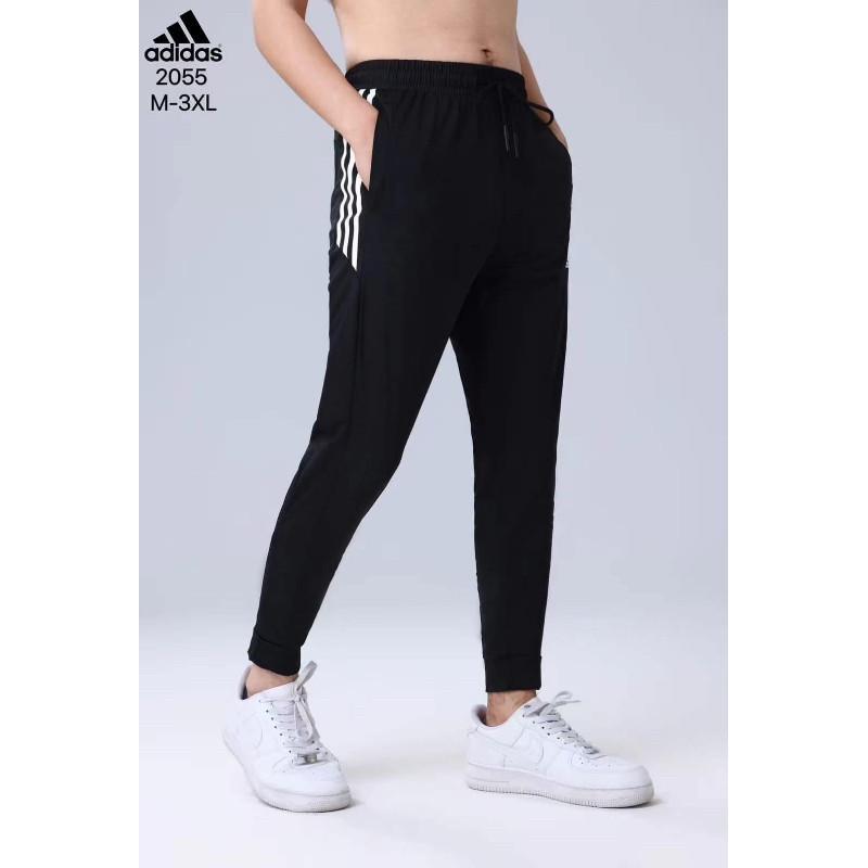 男女款三條槓縮口運動長褲-細節圖9