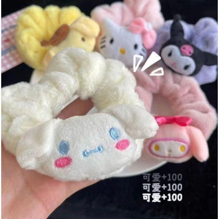 可愛立體卡通玩偶大腸圈髮圈(一組5條)-細節圖4
