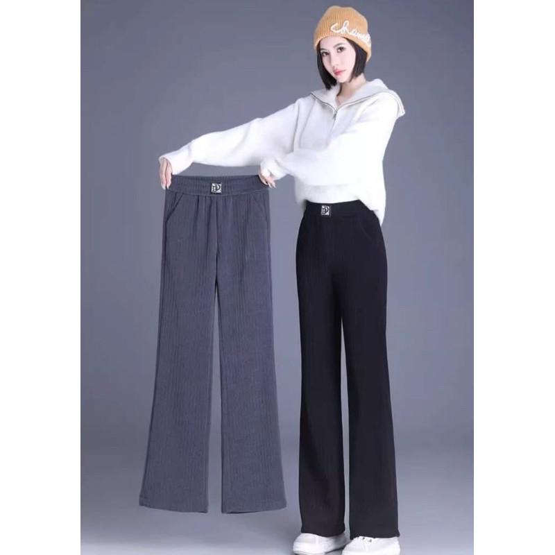 特厚羊羔絨“整件加絨”喇叭褲長褲-細節圖9