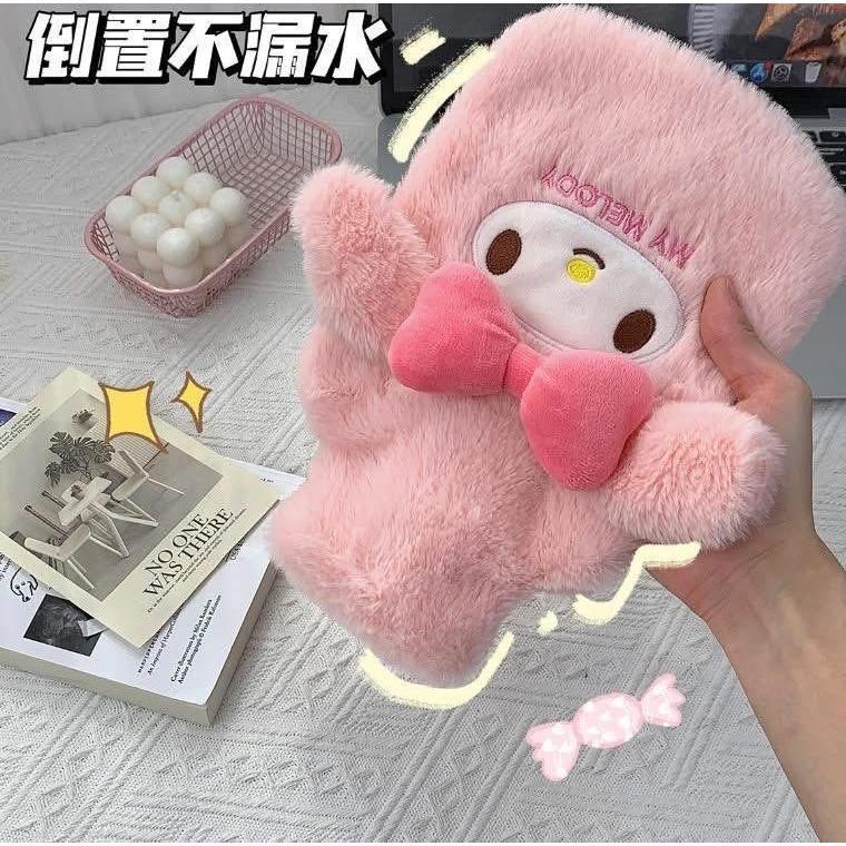 卡通三麗鷗毛絨絨注水式熱水袋-細節圖2