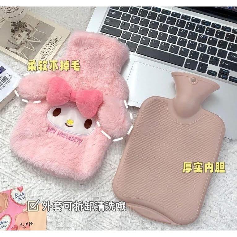 卡通三麗鷗毛絨絨注水式熱水袋-細節圖8