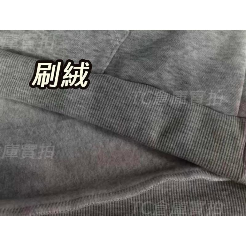 韓國NAVY字母加絨圓領大學T上衣-細節圖9