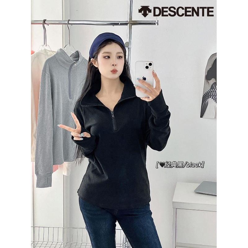 Descente迪桑特半拉鍊立領長袖T恤-細節圖3