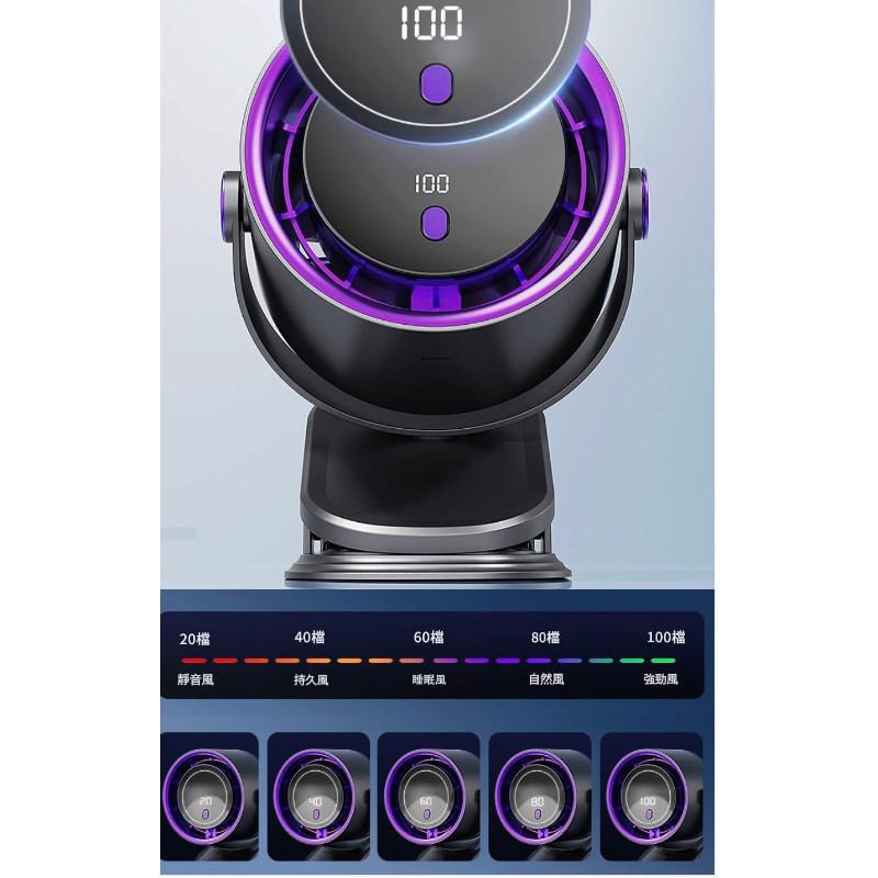 USB可夾式無葉片100檔高速渦輪電風扇-細節圖8