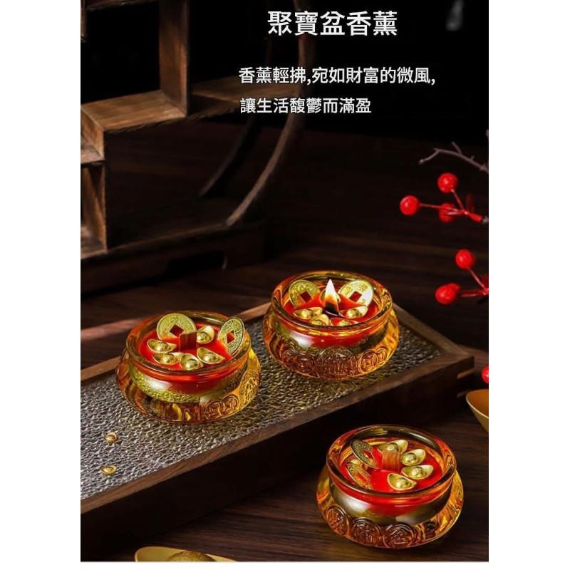八方來元寶財聚寶盆造型香薰蠟燭-細節圖6