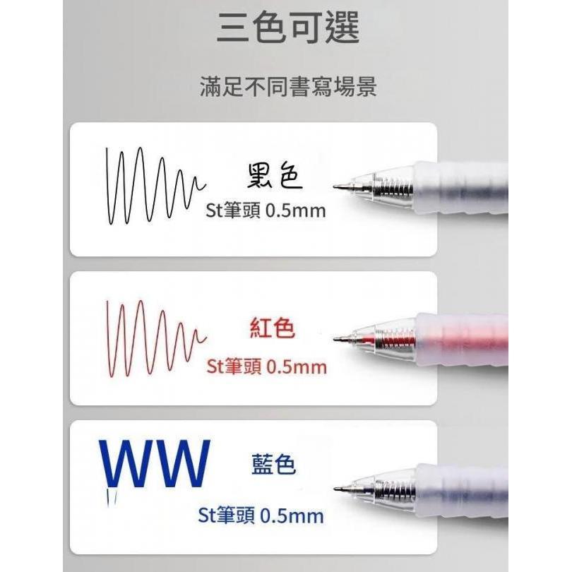 ST超軟糯0.5mm按壓彈跳中性筆(一組20支)-細節圖7