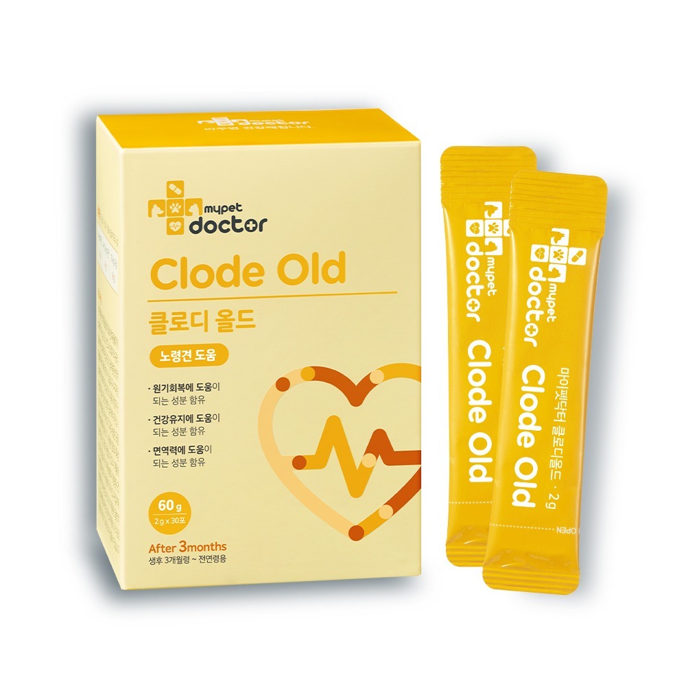 【Mypet Doctor】Clode Old 長寵護(2gx30包) 犬貓適用 老年犬貓保健粉 寵物保健食品 產地韓國-細節圖2