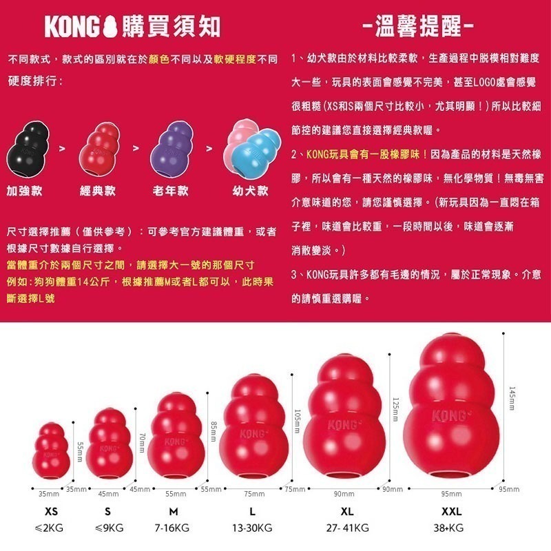 KONG 超耐咬葫蘆玩具 (粉藍隨機-幼犬) 美國製造 寵物玩具 漏食球-細節圖8