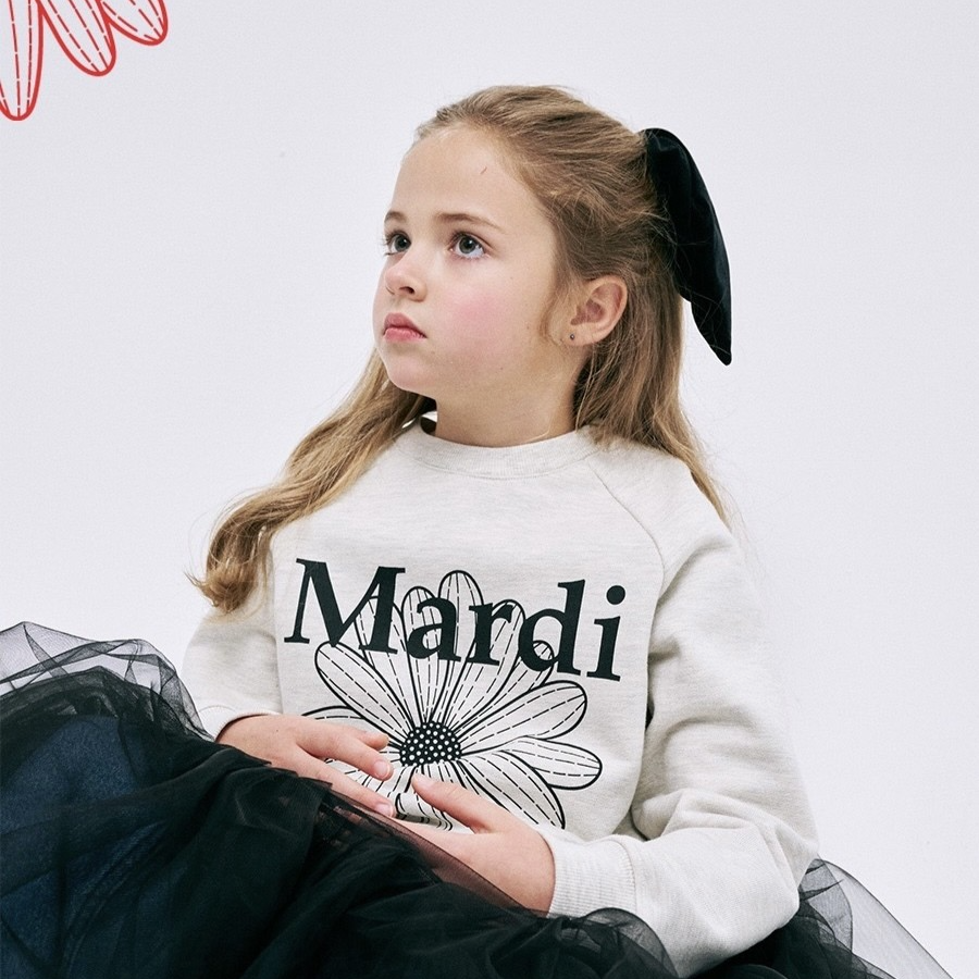 代購 Mardi 小雛菊衛衣(兒童) 燕麥灰-細節圖3