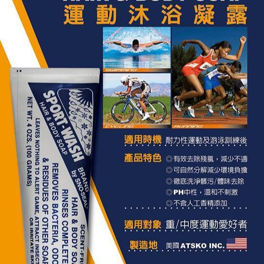 SPORT WASH 運動沐浴凝露 473ml/ 沐浴洗髮兩用 單車 三鐵-細節圖2