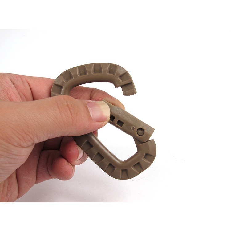 登山扣高品質D型快掛 登山扣環 掛扣 鑰匙扣 鑰匙圈 d型扣 D型扣 包扣 5號 8號 水瓶扣 鋁合金登山扣 掛扣 求生-細節圖5