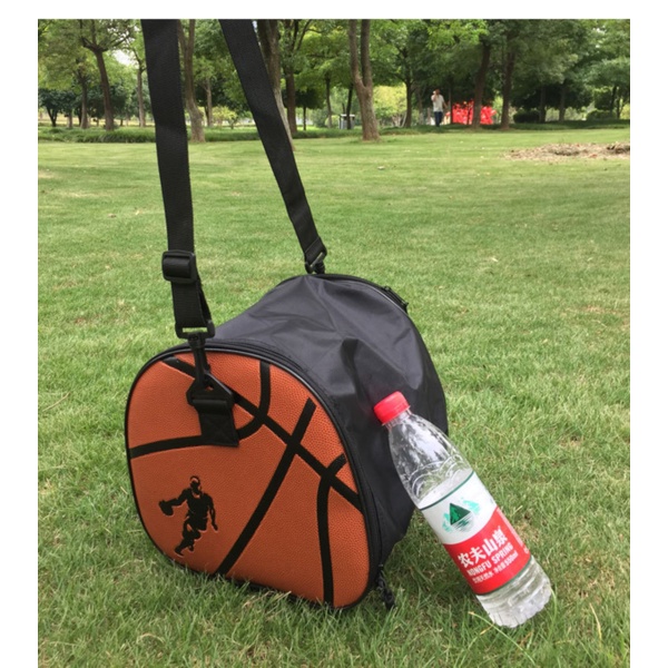 籃球專用收納袋 大容量牛津布 皮革籃球袋 籃球袋 籃球包 籃球收納袋 防水籃球袋 圓形籃球包 單肩手提籃球包當個灌籃高手-細節圖9