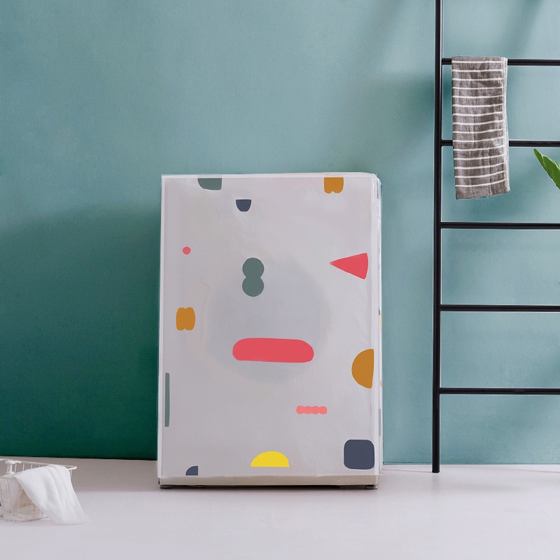 🇹🇼臺灣現貨🇹🇼洗衣機套 洗衣機防塵罩  印花 防塵袋  洗衣機防曬套 滾筒洗衣機套 防水防曬印花蓋布 防塵 防曬 防水-細節圖2