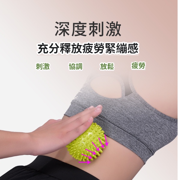 瑜珈按摩球 【硬球款】舒壓按摩 刺蝟球 紓壓 瑜伽 足底 指壓 放鬆 筋膜球 健身球 顆粒球 柔軟按摩球 運動按摩放鬆-細節圖3