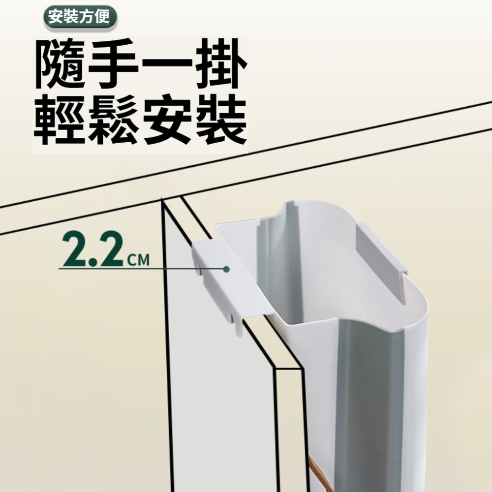 摺疊掛式垃圾桶 廚房 廚餘 車載 收納 家用掛式 可掛式 可收納 垃圾桶 車用 廚餘 廚房壁掛塑膠袋收納盒 塑膠袋收納盒-細節圖3