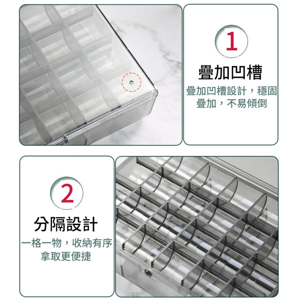 ⚡️台灣現貨 ⚡️收納盒 飾品盒 透明盒 串飾盒 藥盒 隨身藥盒保健食品收納 收納盒 旅行收納 小物收納 潘朵拉-細節圖3