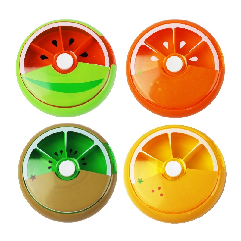 護立康 藥盒 旋轉藥盒 7格水果保健盒 隨身藥盒  👨‍🔬 專業藥師駐店管-細節圖4