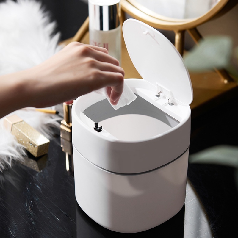 彈蓋桌面垃圾桶 北歐迷你桌面垃圾桶 桌面垃圾桶 垃圾桶 垃圾筒 桌上垃圾桶 按壓式垃圾桶 彈蓋垃圾桶 桌面收納-細節圖5