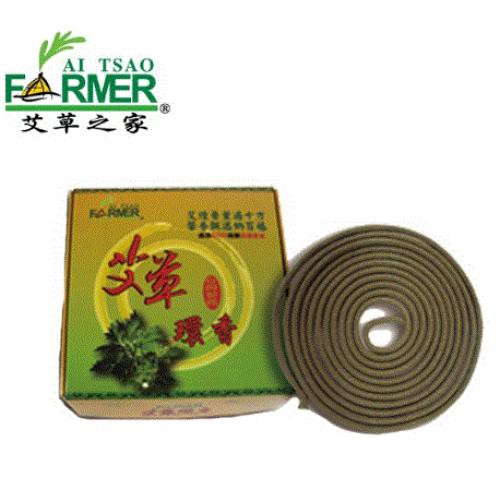 【台灣製 艾草之家】艾草環香  10捲/盒(+-10g)-細節圖4