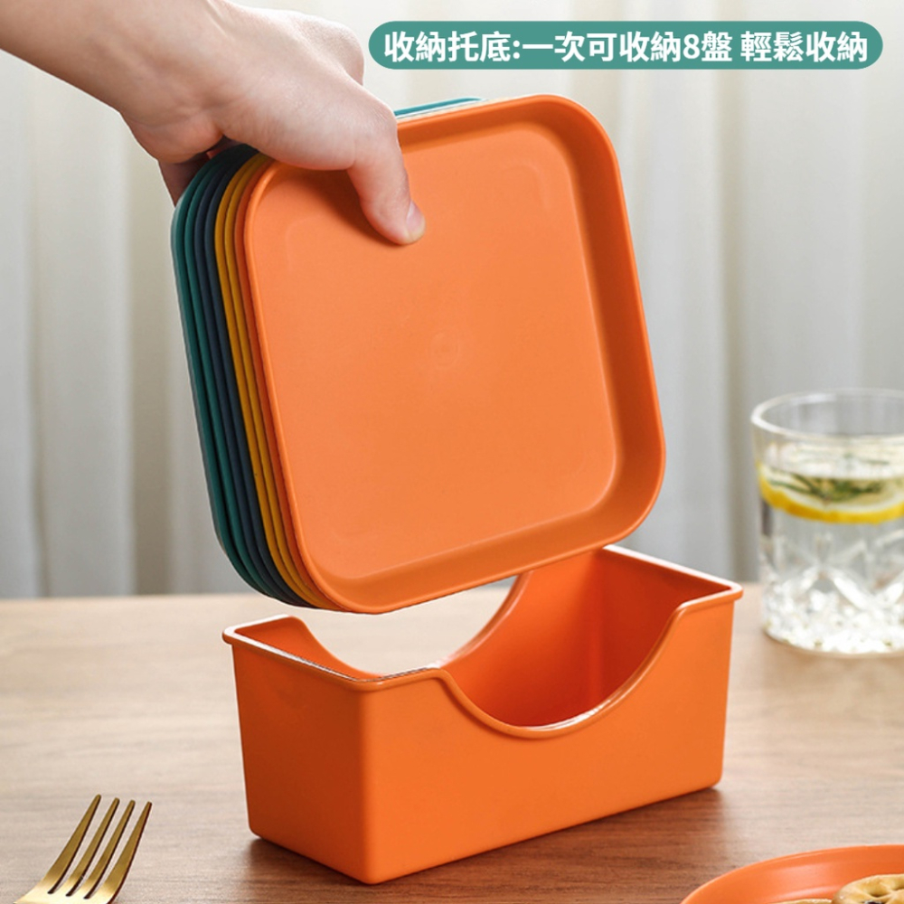 零食盤 台灣現貨馬卡龍色小餐盤 水果盤 零食盤  餐盤 圓盤 碟子 盤子 點心盤 蛋糕盤 乾果盤 沙拉盤 野餐盤-細節圖4