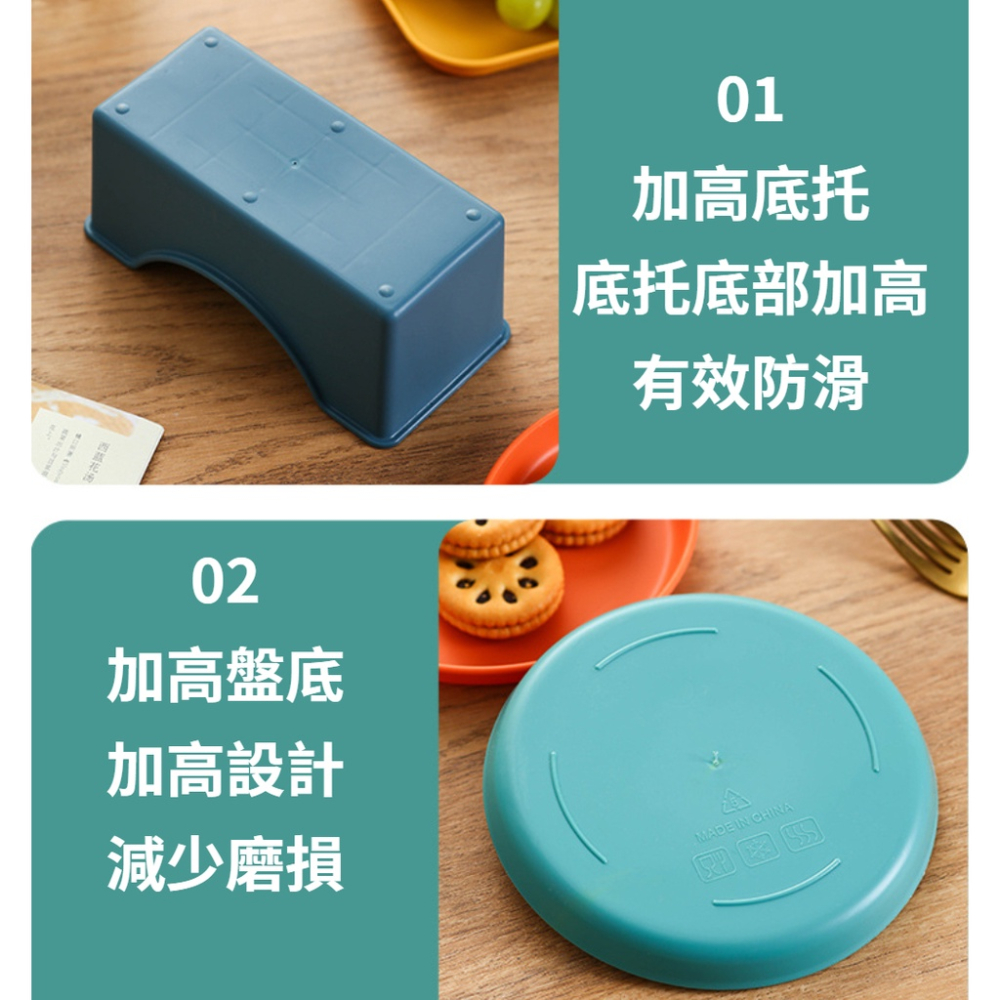 零食盤 台灣現貨馬卡龍色小餐盤 水果盤 零食盤  餐盤 圓盤 碟子 盤子 點心盤 蛋糕盤 乾果盤 沙拉盤 野餐盤-細節圖5