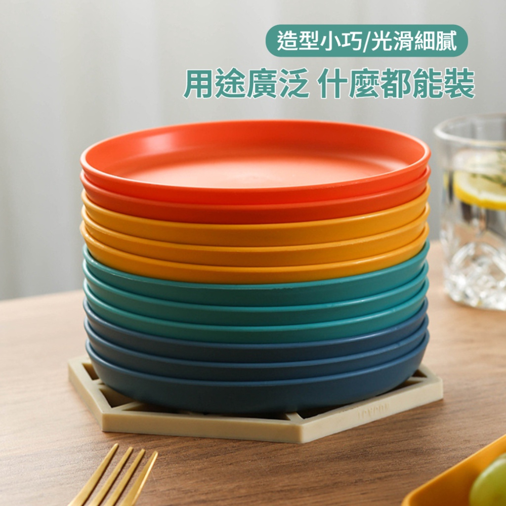 零食盤 台灣現貨馬卡龍色小餐盤 水果盤 零食盤  餐盤 圓盤 碟子 盤子 點心盤 蛋糕盤 乾果盤 沙拉盤 野餐盤-細節圖7