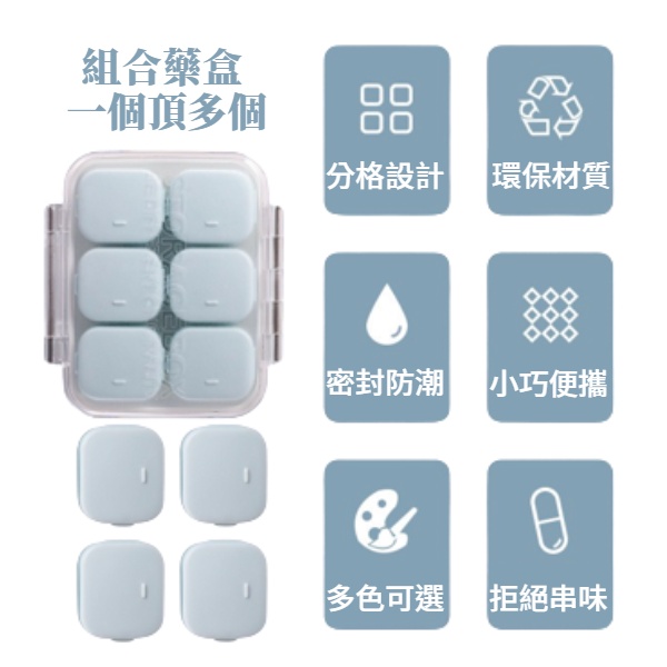 分隔藥盒 隨身藥盒 分裝盒 防潮藥盒 攜密封自由組合迷你藥盒 獨立分格藥盒 迷你藥盒 隨身藥盒 多重密封 一周分格藥盒-細節圖2