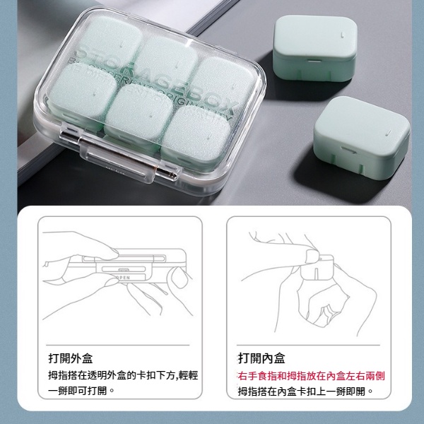 分隔藥盒 隨身藥盒 分裝盒 防潮藥盒 攜密封自由組合迷你藥盒 獨立分格藥盒 迷你藥盒 隨身藥盒 多重密封 一周分格藥盒-細節圖5