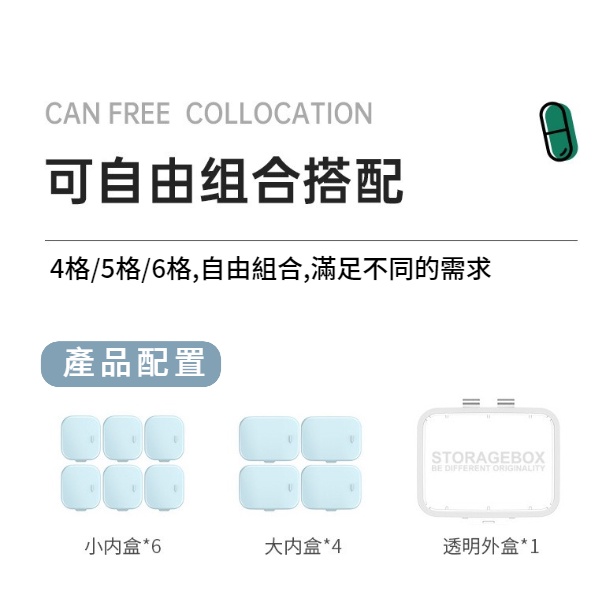 分隔藥盒 隨身藥盒 分裝盒 防潮藥盒 攜密封自由組合迷你藥盒 獨立分格藥盒 迷你藥盒 隨身藥盒 多重密封 一周分格藥盒-細節圖7