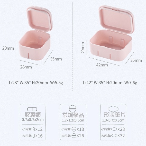 分隔藥盒 隨身藥盒 分裝盒 防潮藥盒 攜密封自由組合迷你藥盒 獨立分格藥盒 迷你藥盒 隨身藥盒 多重密封 一周分格藥盒-細節圖8