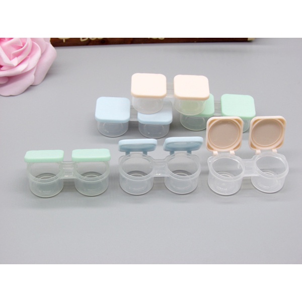 翻蓋式糖果收納盒耳塞盒 馬卡龍色系  多個更實惠 便攜雙聯盒翻蓋  翻蓋盒 藥錠盒 旅行收納 小物收納-細節圖6