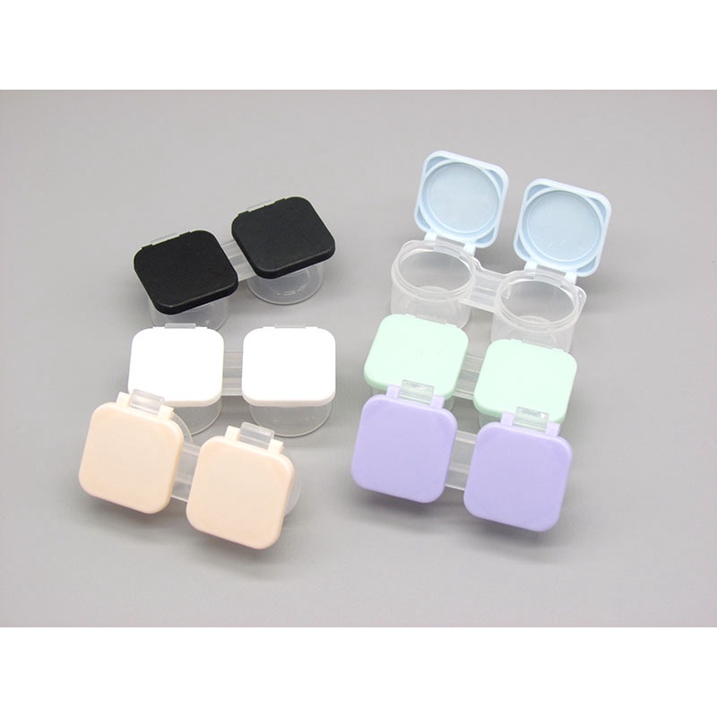 翻蓋式糖果收納盒耳塞盒 馬卡龍色系  多個更實惠 便攜雙聯盒翻蓋  翻蓋盒 藥錠盒 旅行收納 小物收納-細節圖7