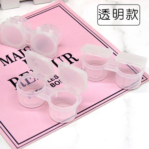 翻蓋式糖果收納盒耳塞盒 馬卡龍色系  多個更實惠 便攜雙聯盒翻蓋  翻蓋盒 藥錠盒 旅行收納 小物收納-細節圖8