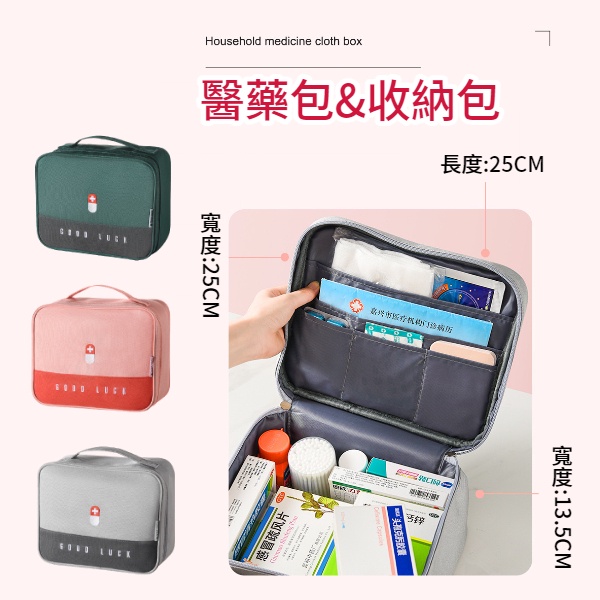 避難包 居家照護包 手提醫藥包 醫藥包 防疫包 急救包 隨身急救包 藥盒 藥包 地震包 露營包急救箱 收納箱-細節圖6