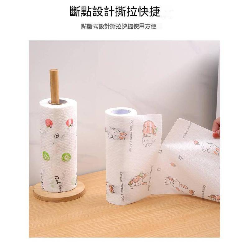 台灣現貨 懶人抹布 免洗抹布 懶人印花抹布 百潔布 抹布 一次性無紡布 乾濕兩用 廚房必備 家用 斷點式設計-細節圖5