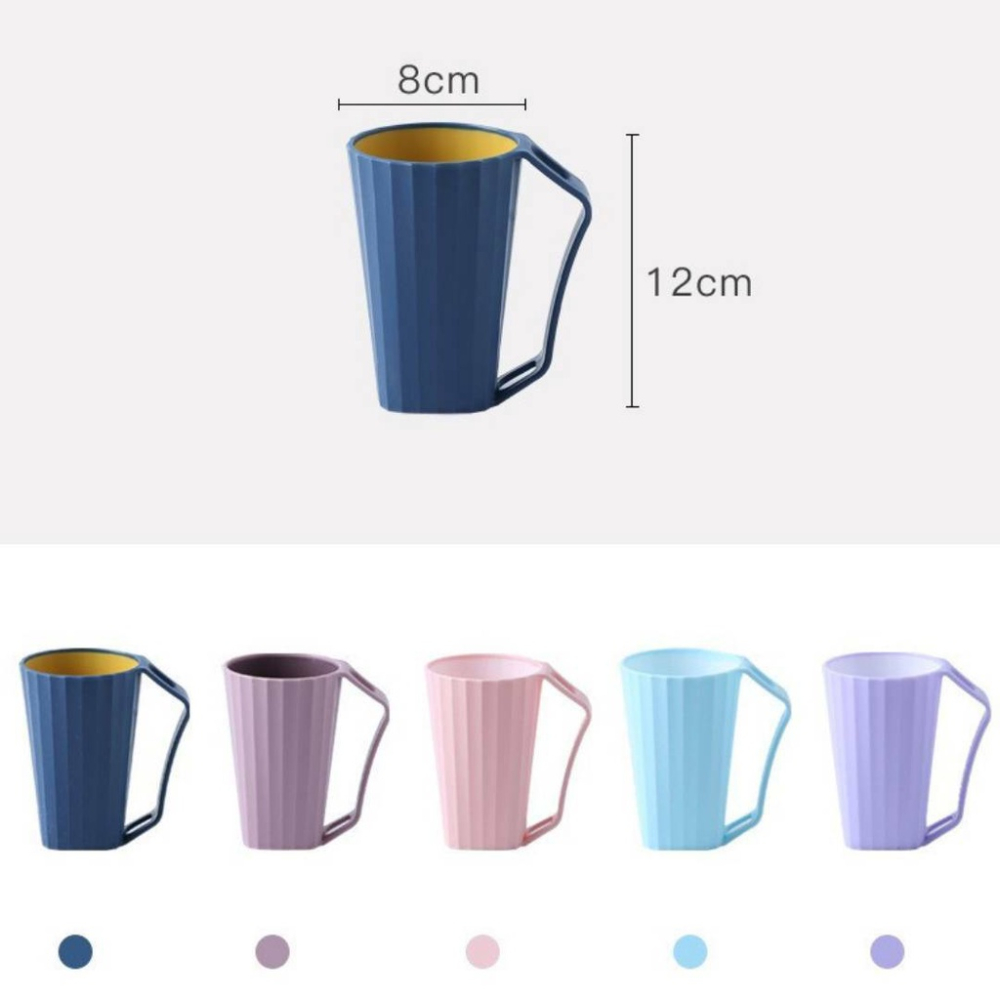 帶手柄漱口杯 倒扣刷牙杯 洗漱杯 牙刷杯 簡約居家洗漱杯自帶插槽 雙色刷牙杯 牙刷水杯 旅行漱口杯 刷牙杯-細節圖9