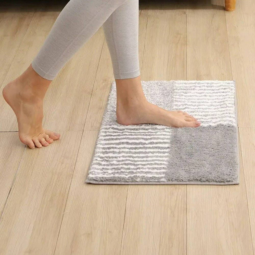 吸水地墊/香格里拉超細纖維吸水地墊 -灰/粉-細節圖2