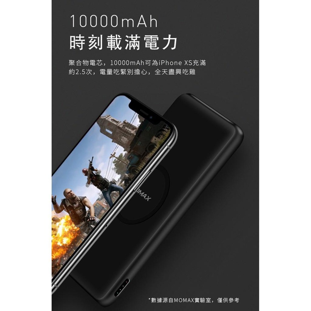 MOMAX Q.Power Minimal QC3.0 PD無線充電行動電源(IP89)-細節圖8