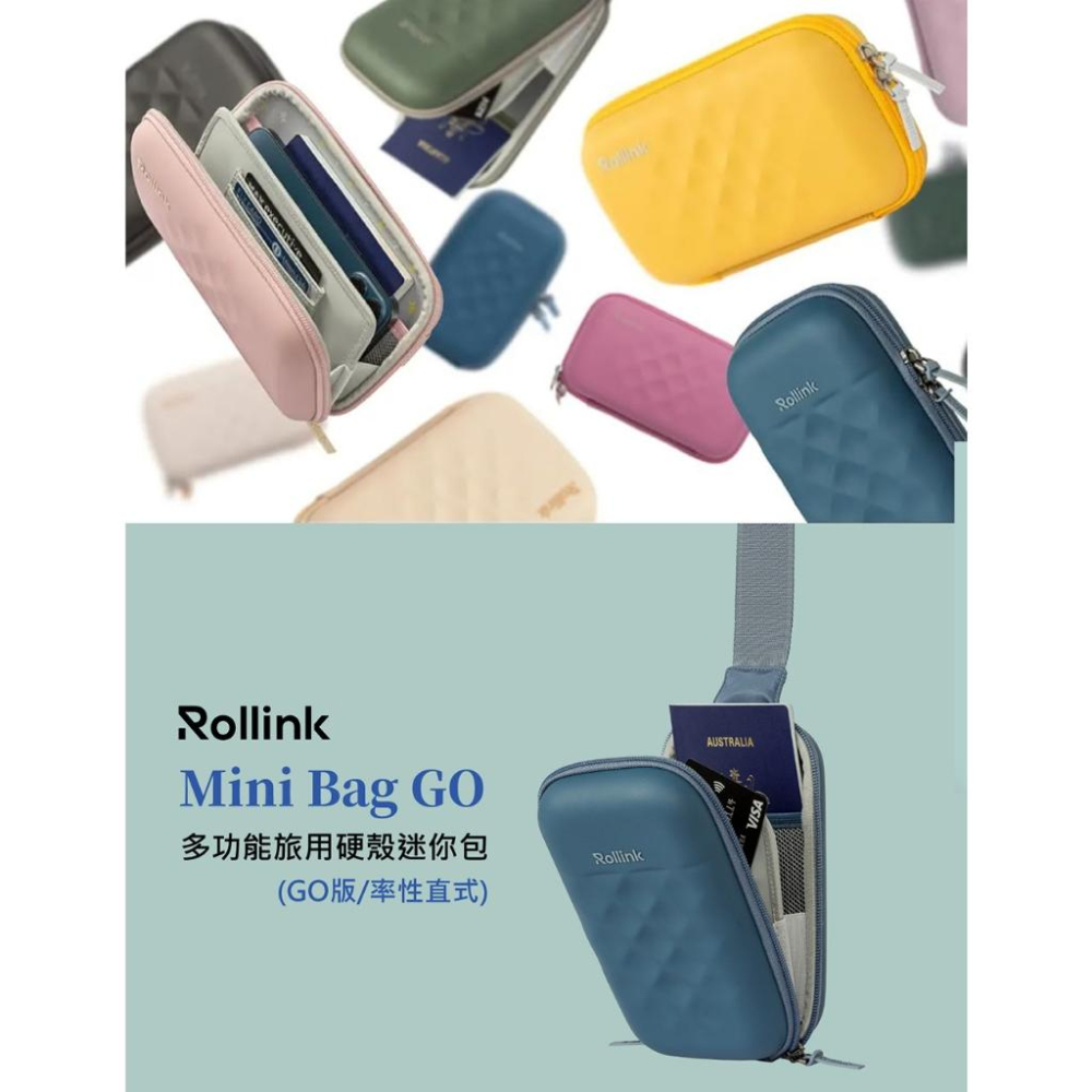 Rollink Mini Bag Go 率性直式/多功能旅用硬殼迷你包-細節圖3