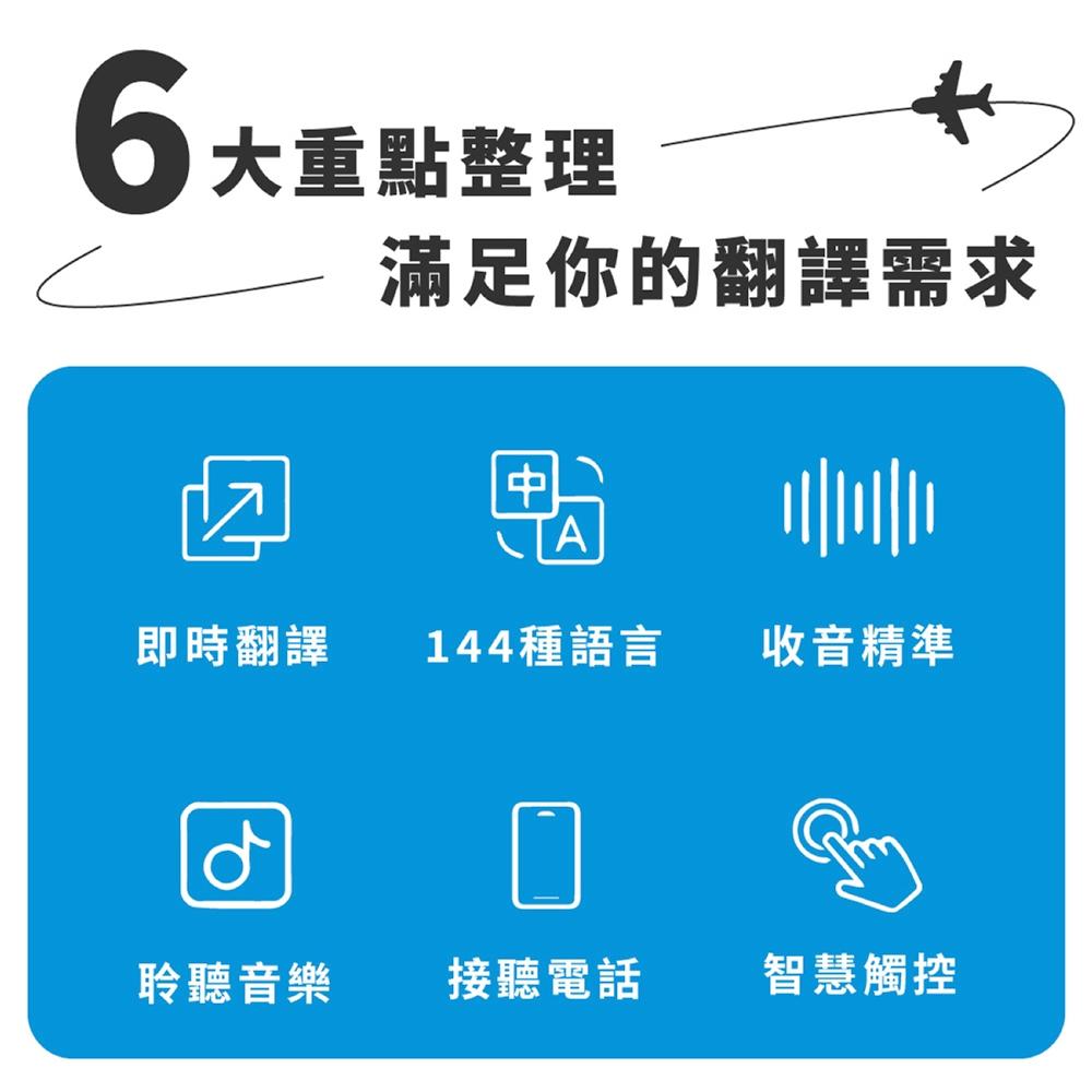 Wooask M6 藍牙無線翻譯耳機-細節圖3