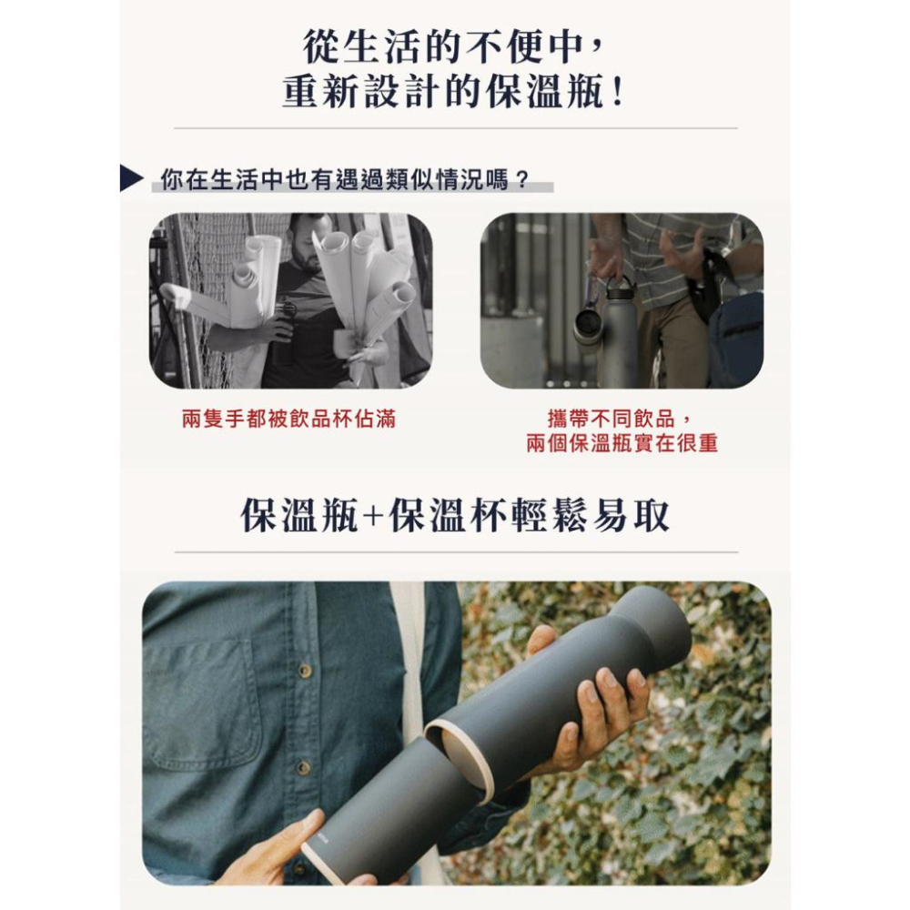 HITCH 易取雙享保溫瓶530ml/350ml-細節圖3