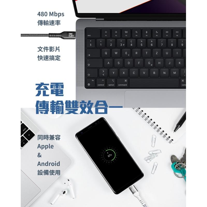 CHIC FLOTT 140W PD3.1 USB-C to C 150cm 快充傳輸線-細節圖8